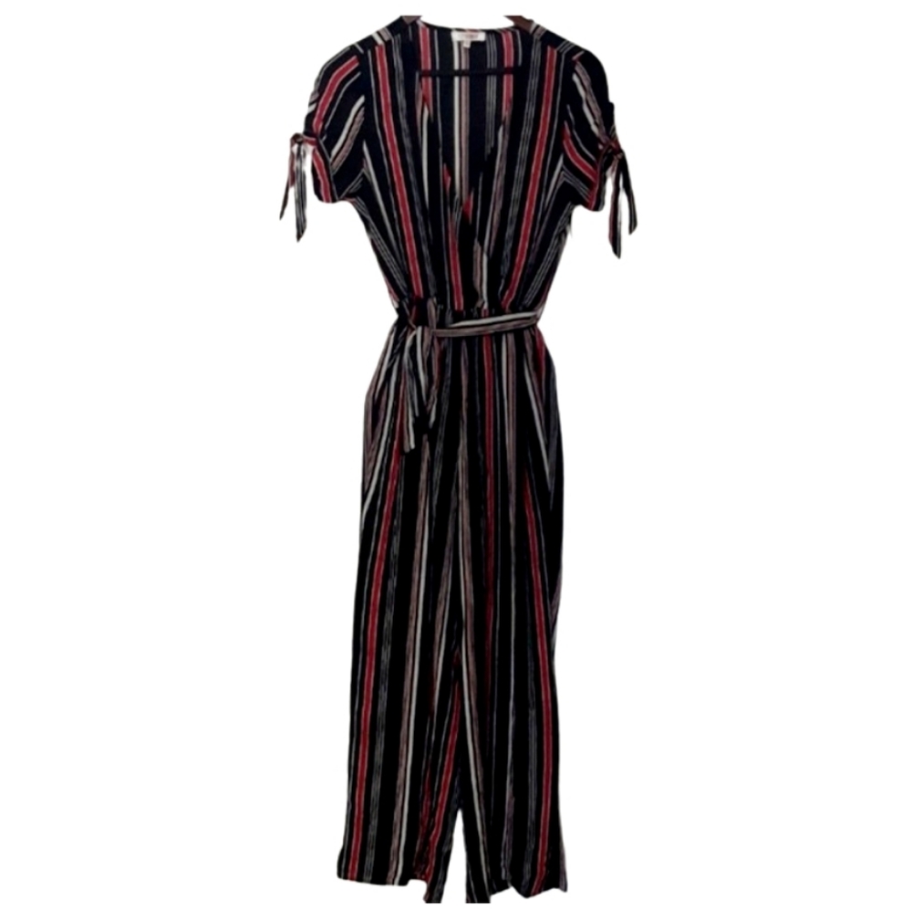 Stella Tweed Black & Red Pant Jumpsuit